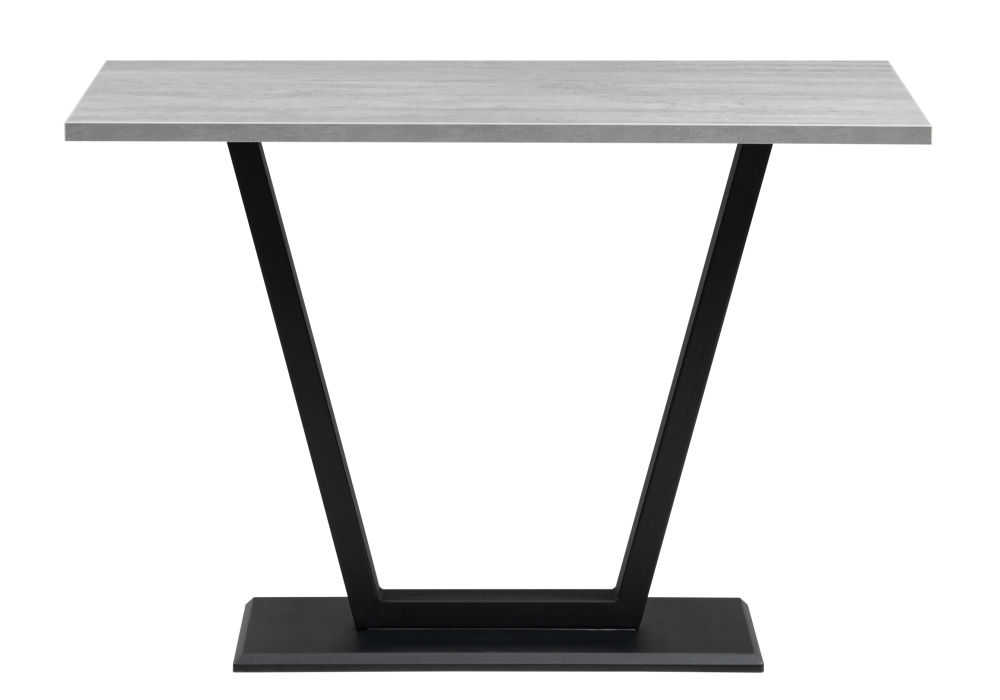 Стол деревянный Woodville Мичиган Лофт 110х70х74 25 мм бетон / черный матовый 515297