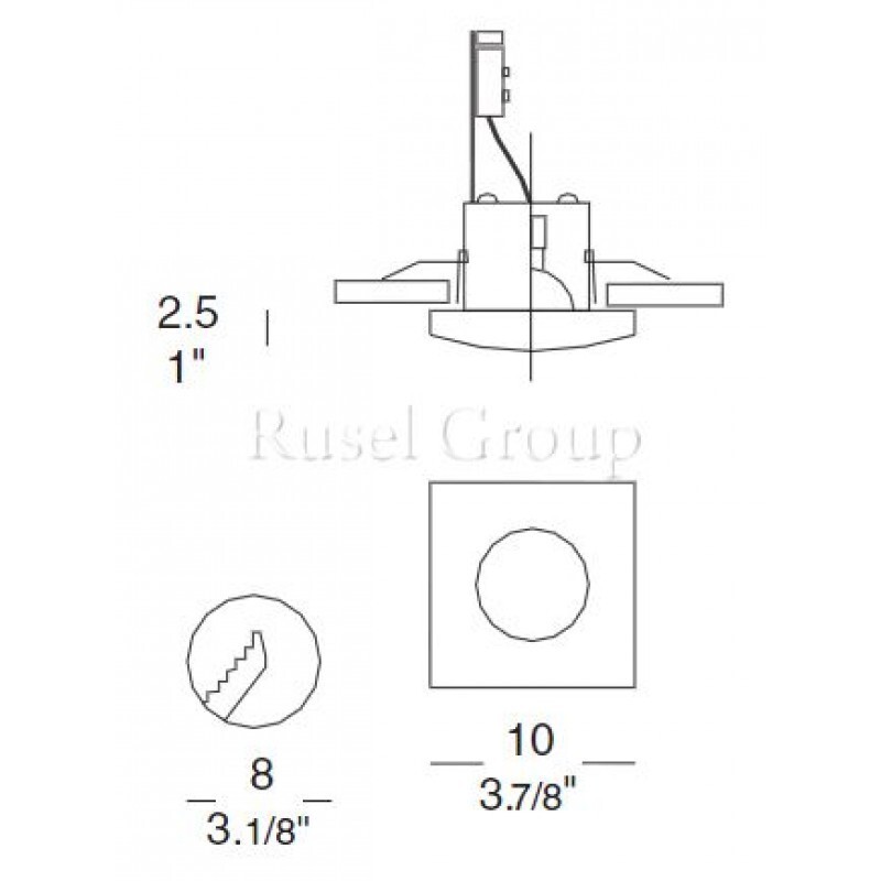 Встраиваемый светильник Leucos QUASAR F (MURANO DUE)
