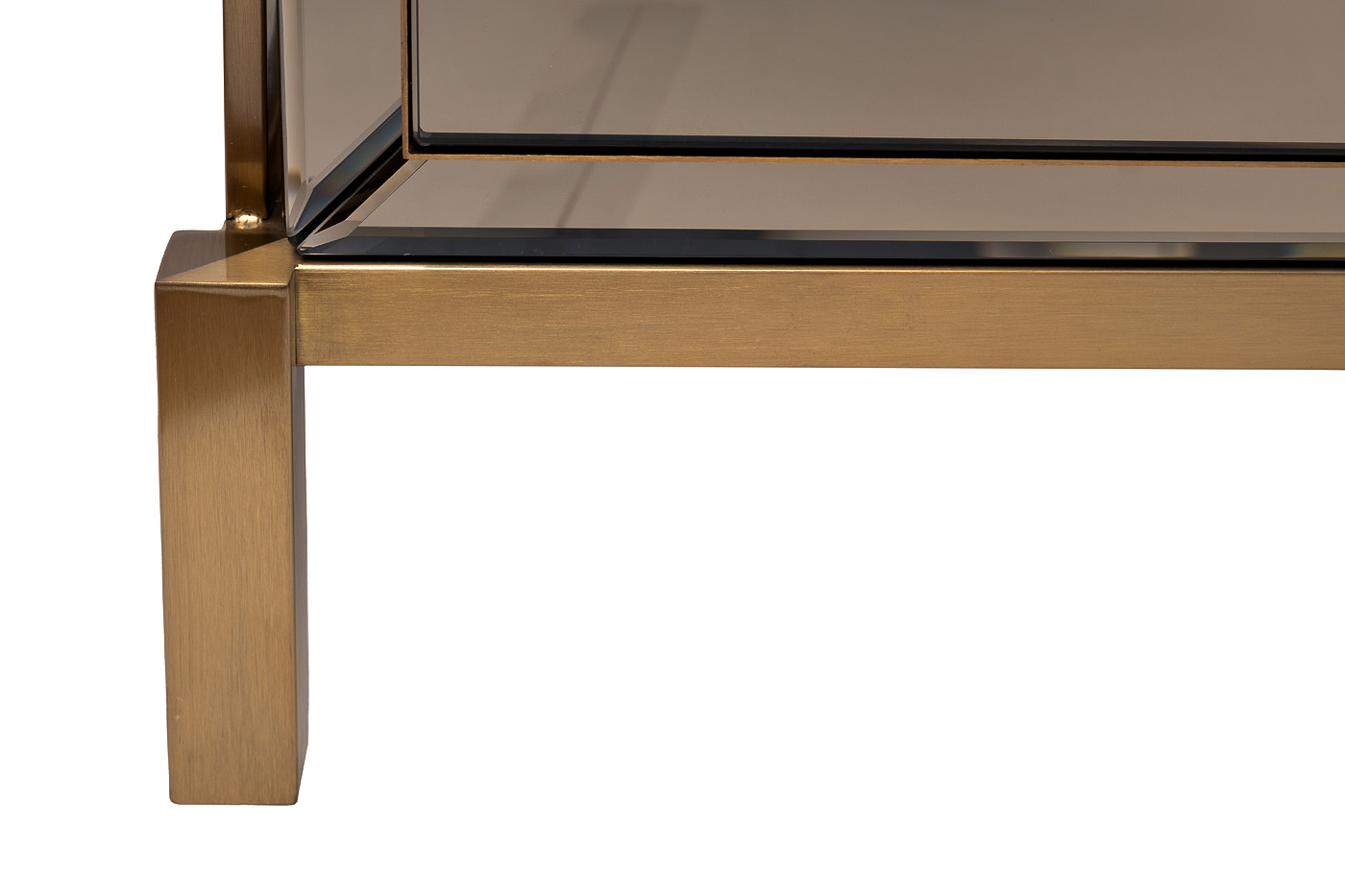 Тумбочка с 2мя ящиками зеркальная/золото Garda Decor KFG170