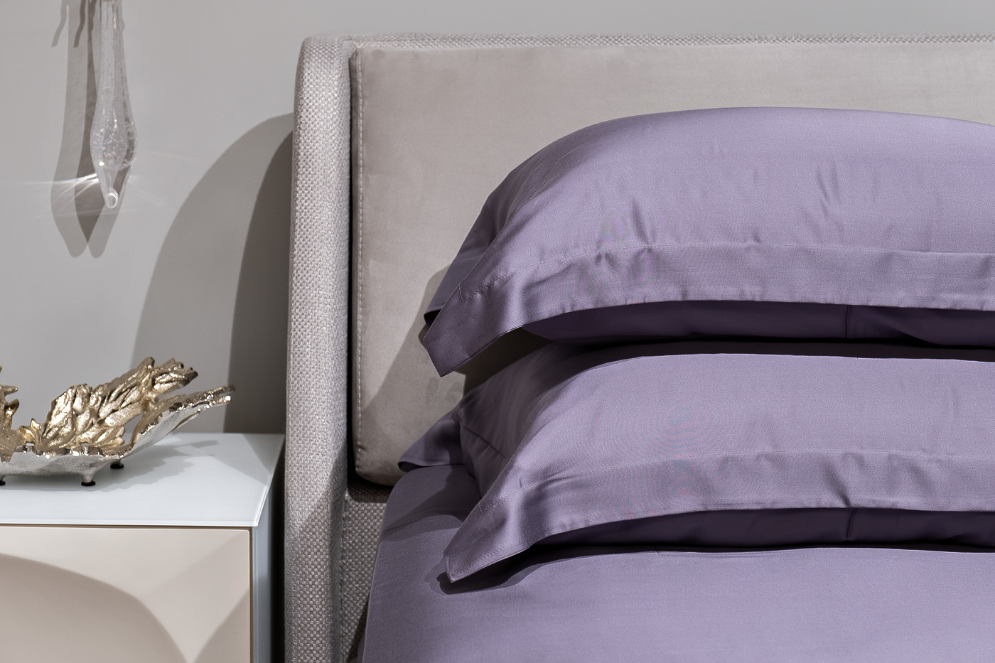 Простыня Сопрано на резинке 180х200х30см сиреневая Garda Decor 131SH-4297-PROS REZ SOPR SIR