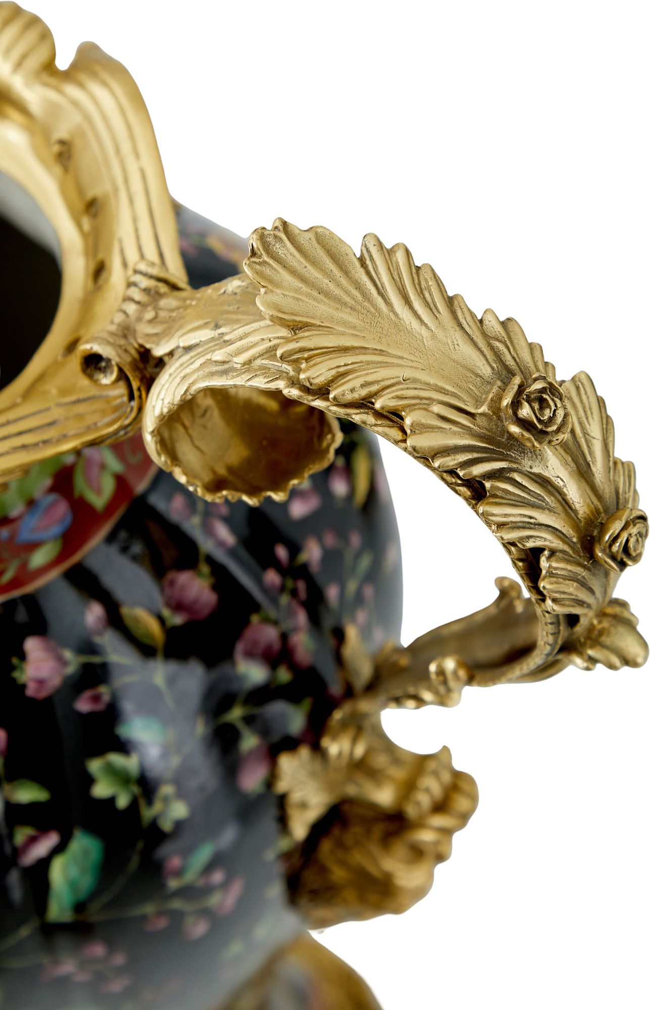 Ваза с ручками Glasar GL1216/A401C/BK2507