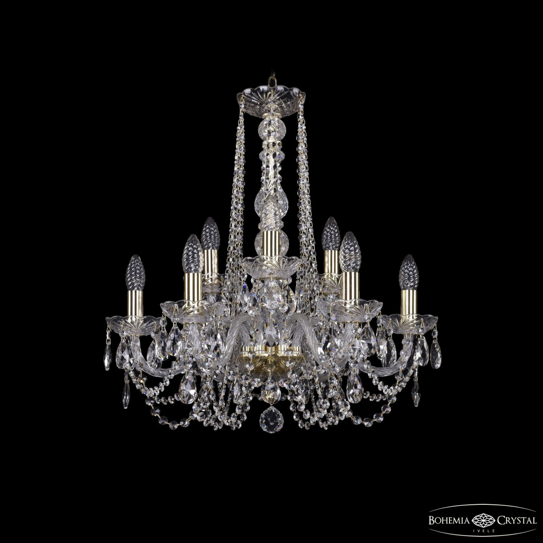 Люстра хрустальная 1402/6+3/195/h-58 G