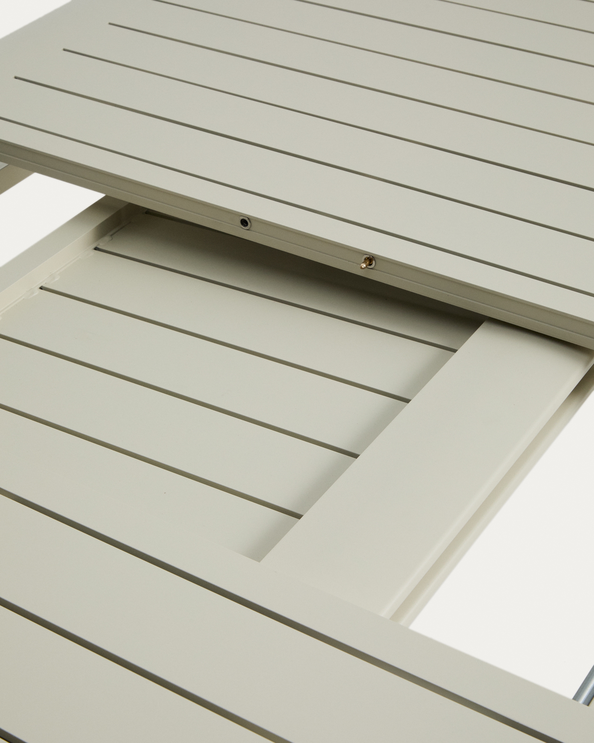 Раздвижной уличный стол Brela из алюминия цвета экрю 205(287) x 100 см La Forma 482584