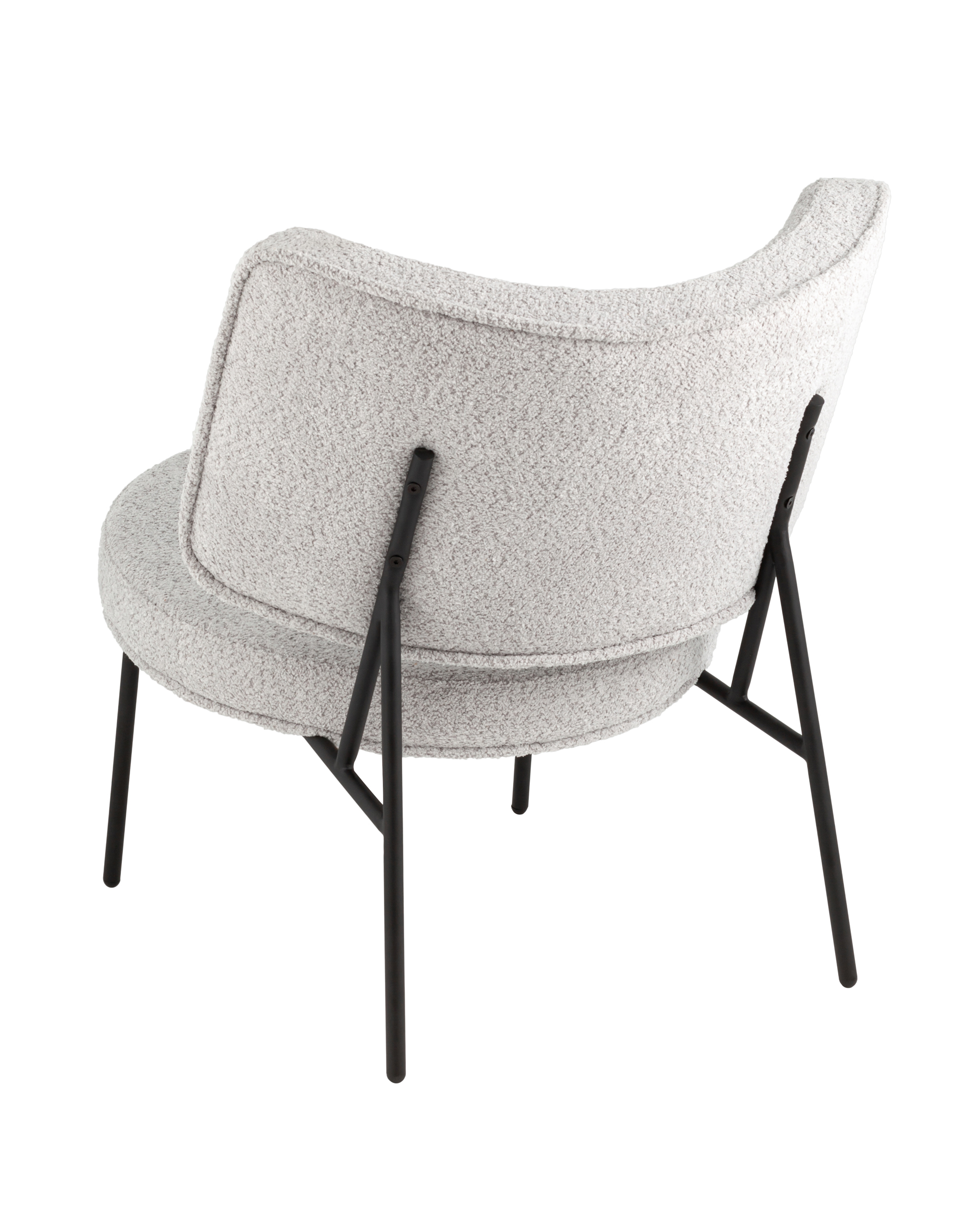 Кресло District Lounge букле светло-серый Stool Group