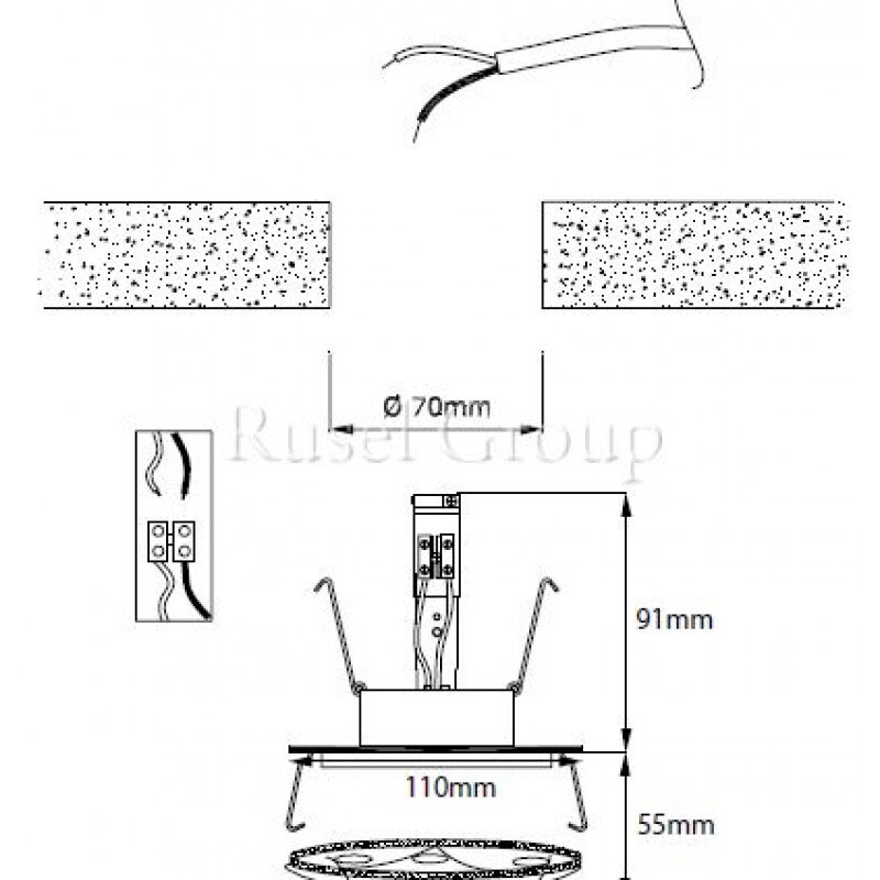 Встраиваемый светильник Kolarz Mikado 0296.11E.3.WR