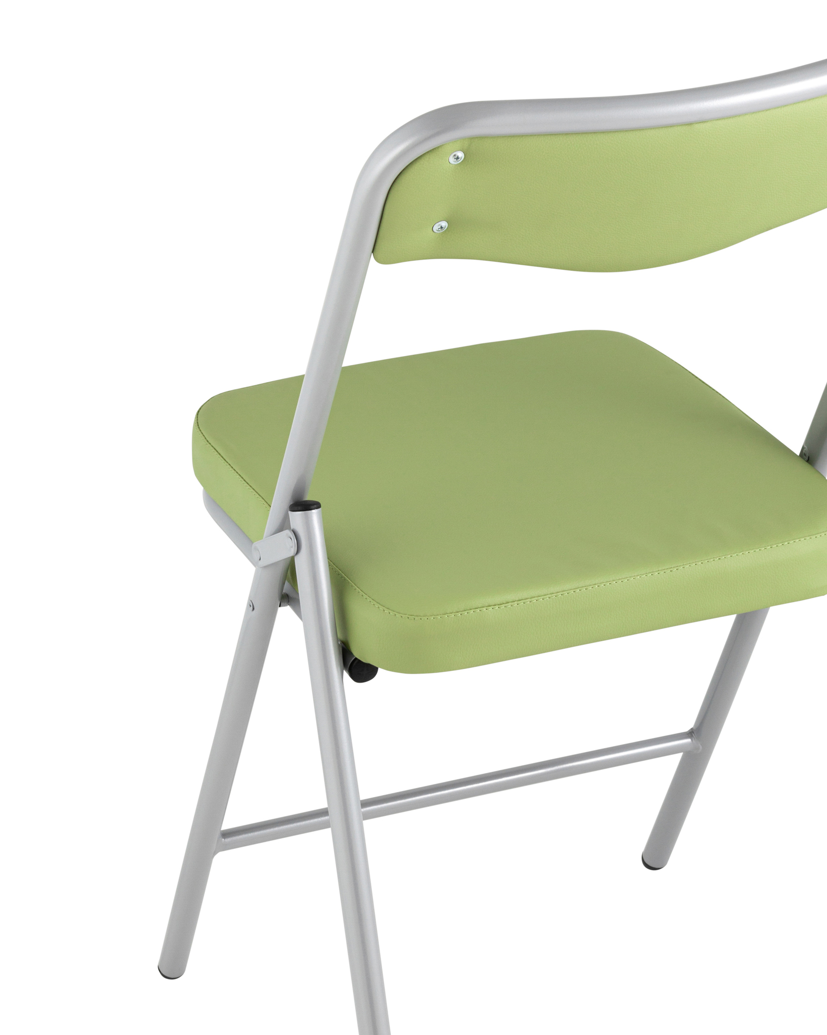 Складной стул Джонни экокожа салатовый каркас металлик Stool Group