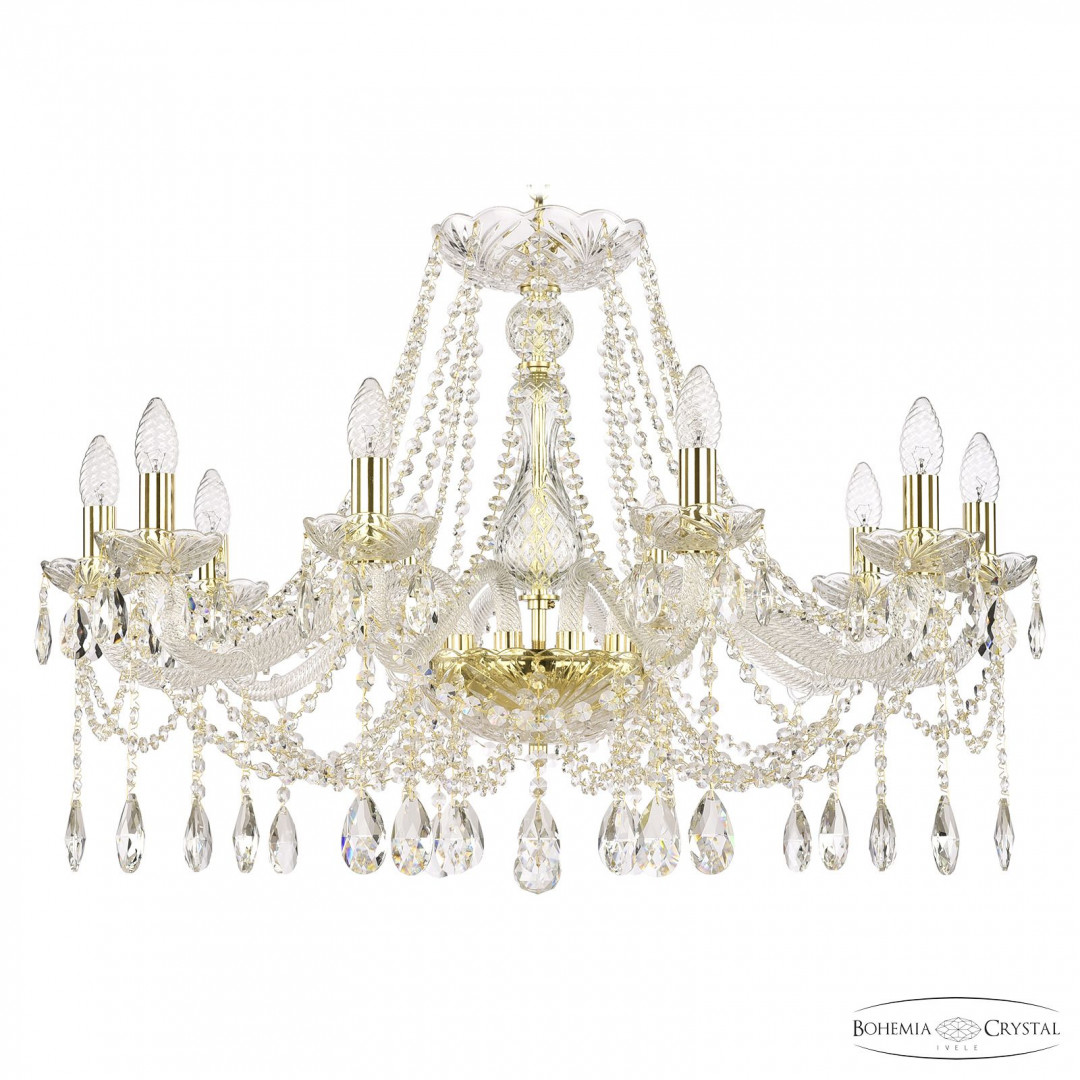 Люстра хрустальная 107/10/300 G Bohemia Ivele Crystal