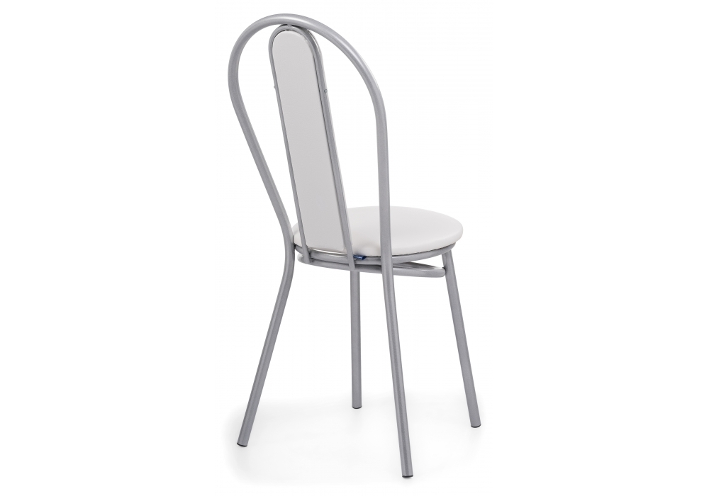 Стул Woodville Lamniel косое кольцо белый полимер / светлый мусс 453990