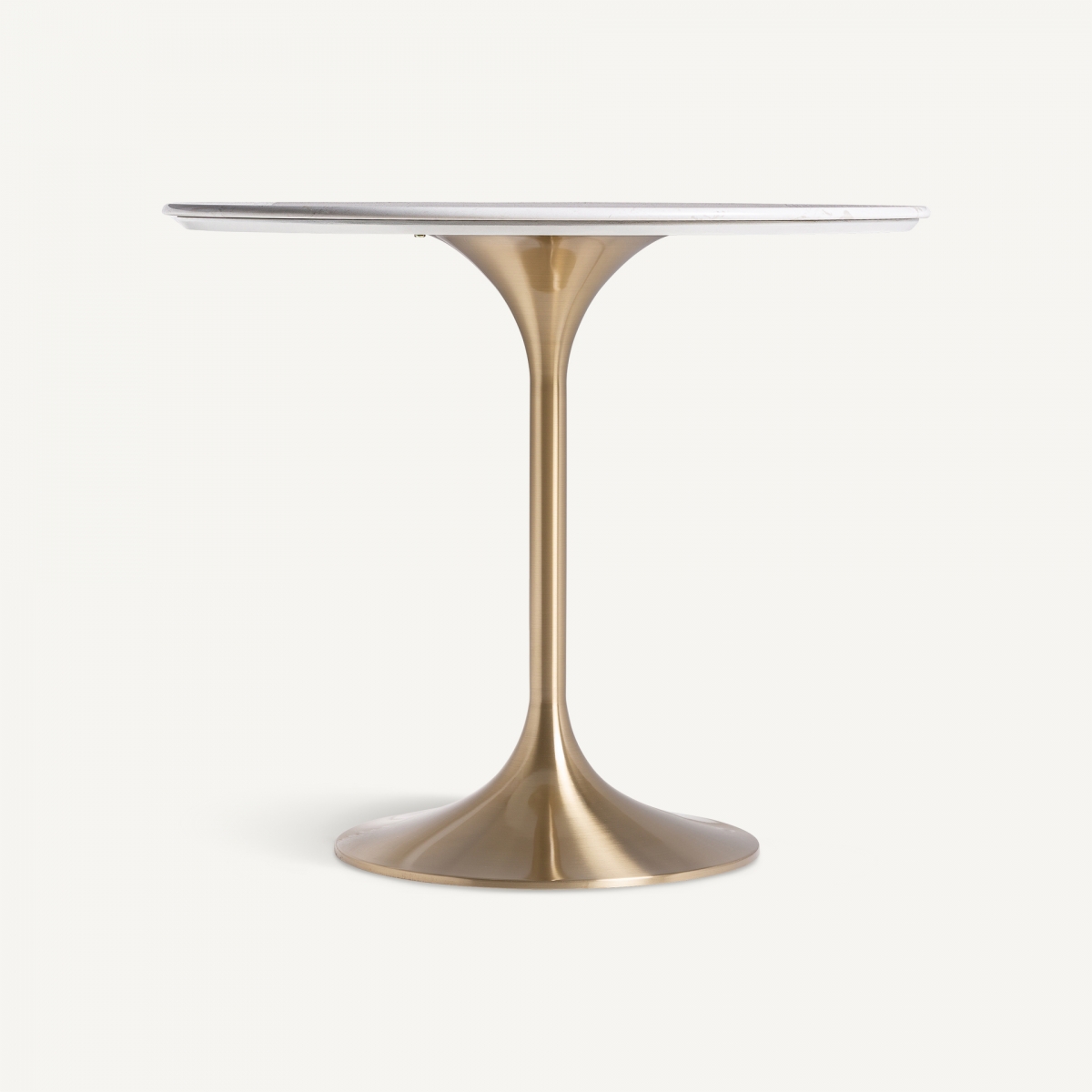 Обеденный стол KELHEIM белый/золотой Vical