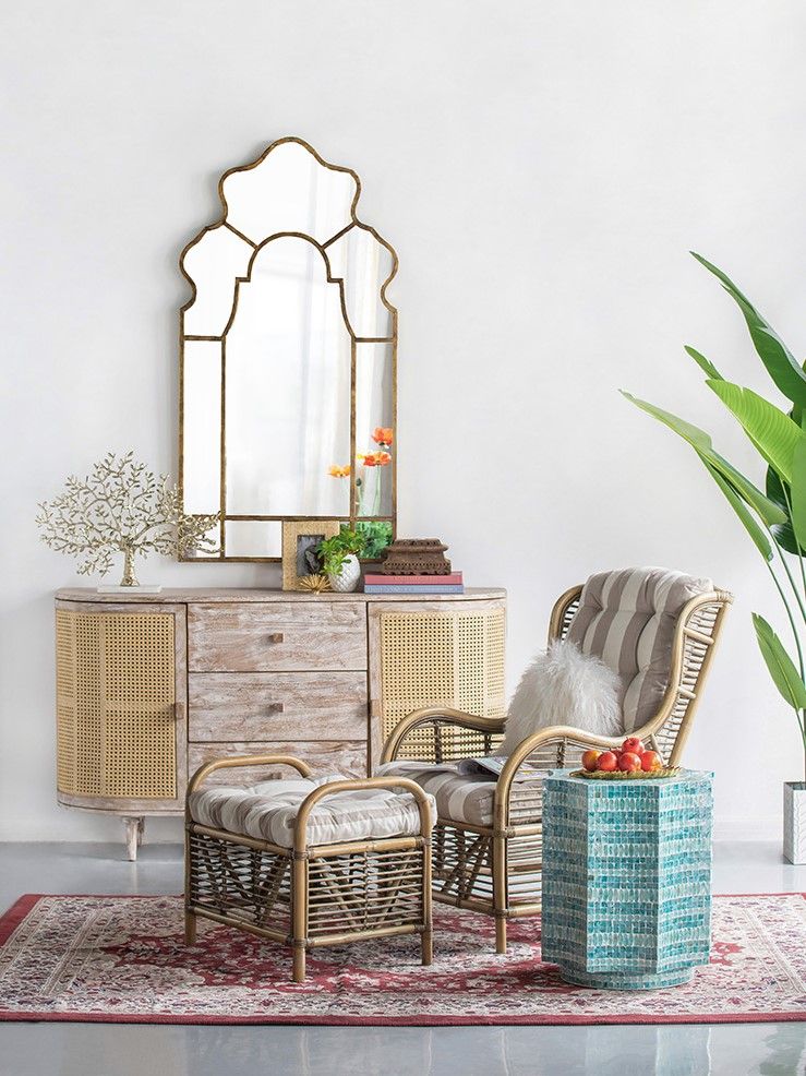 Кресло с банкеткой Glasar 44904