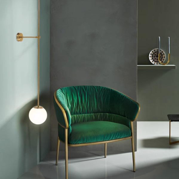 Настенный светильник LINES Ball 72 Gold by ImperiumLoft