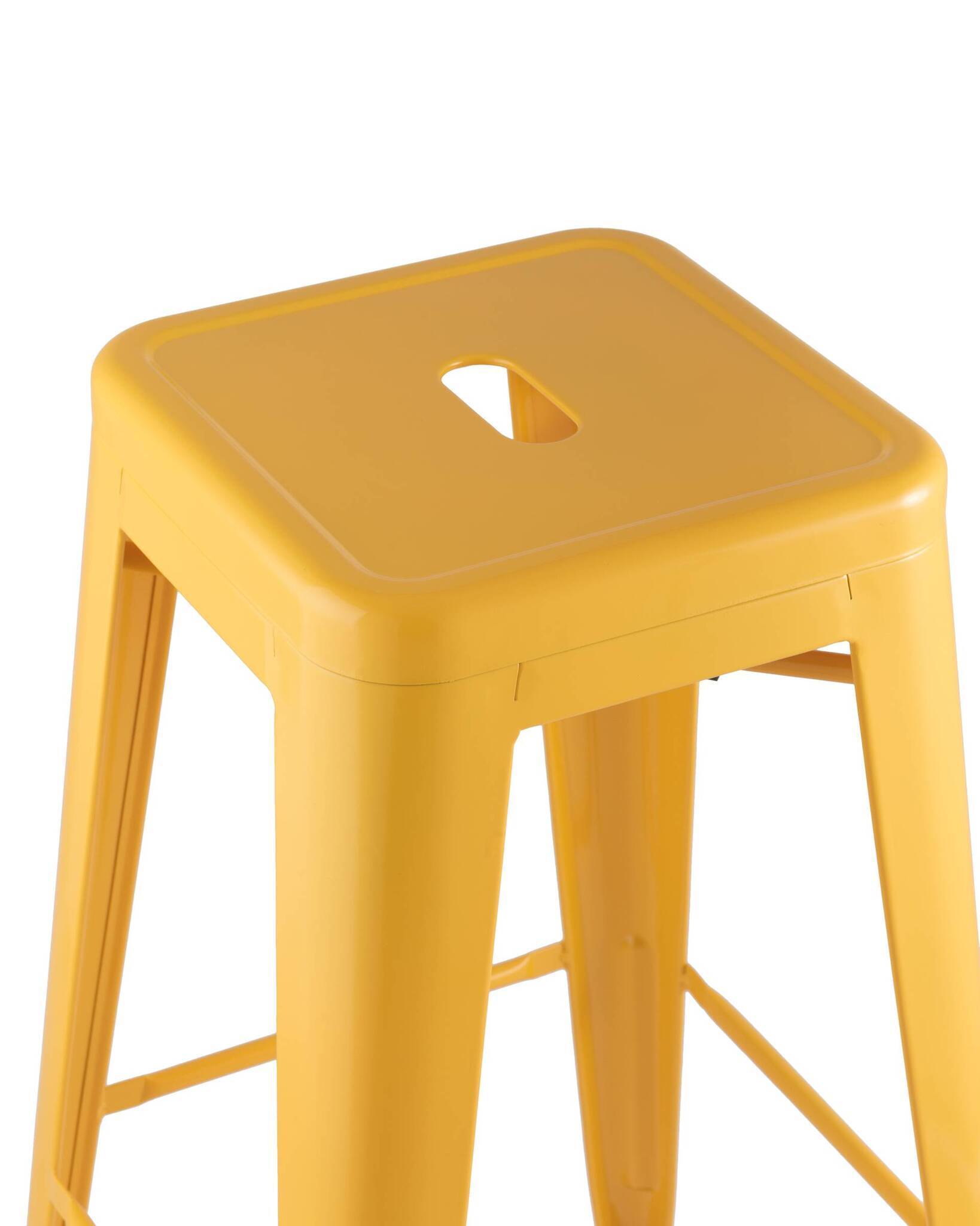 Стул барный TOLIX желтый глянцевый Stool Group