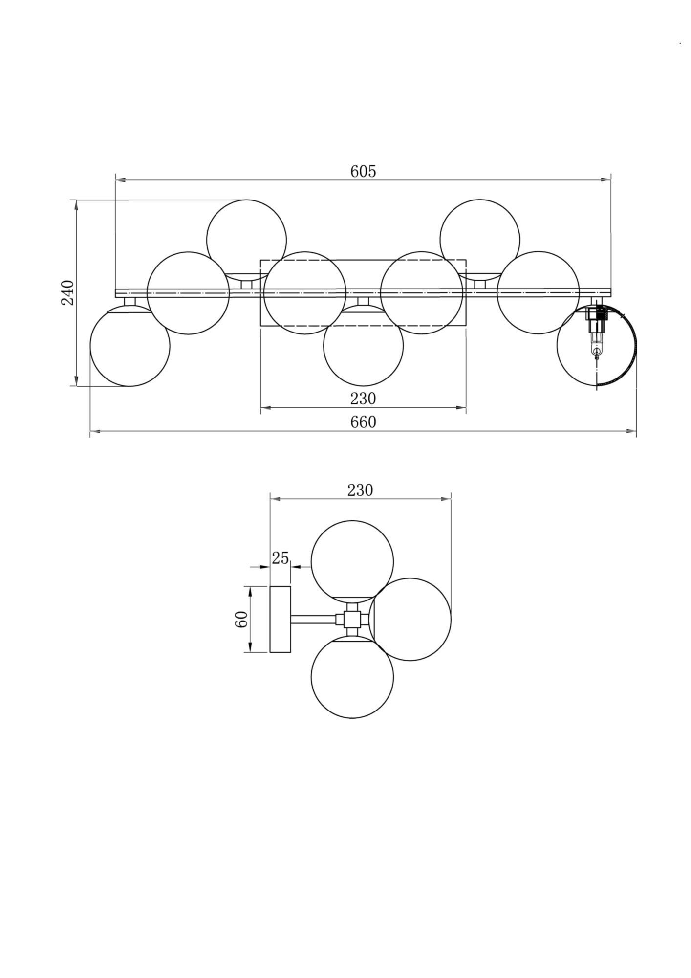 Бра Maytoni MOD545WL-09G