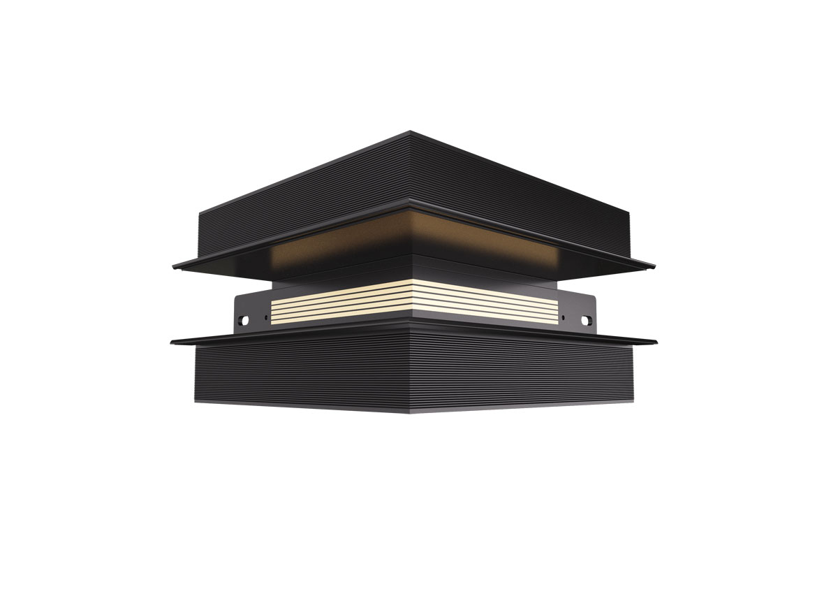 Внешний угол-соединитель длястраиваемого под штукатурку магнитного шинопровода Donolux Outter corner DLM01B Sp