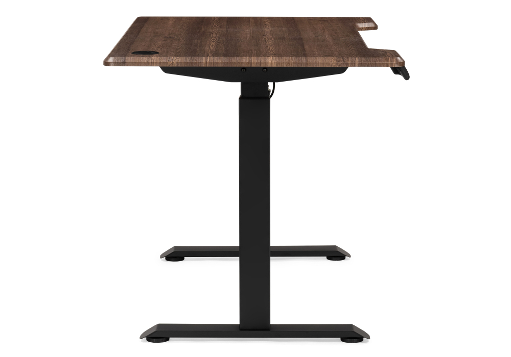 Стол Woodville Маркос с механизмом подъема 120х75х75 орех кантри / черный 536637