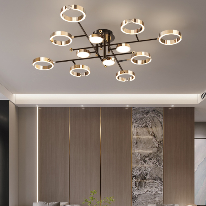 Потолочная люстра SELLIF CH L3 Black by ImperiumLoft