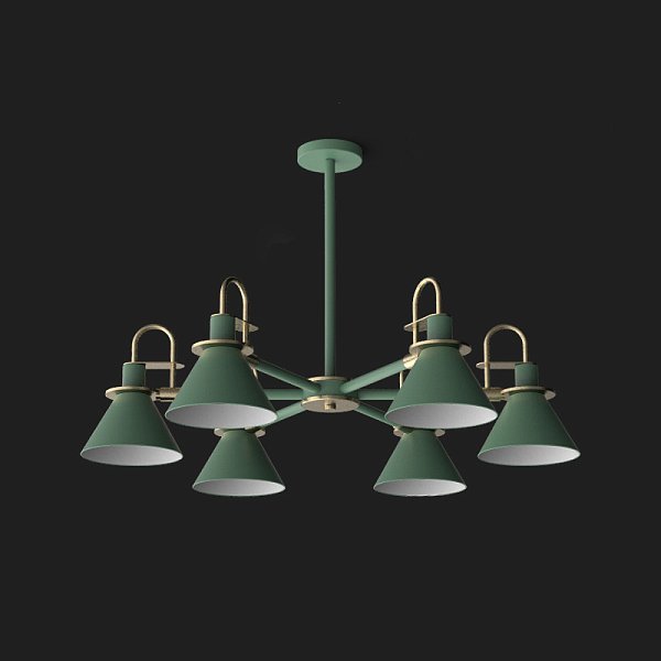 Люстра на штанге CODA D88 Green by ImperiumLoft