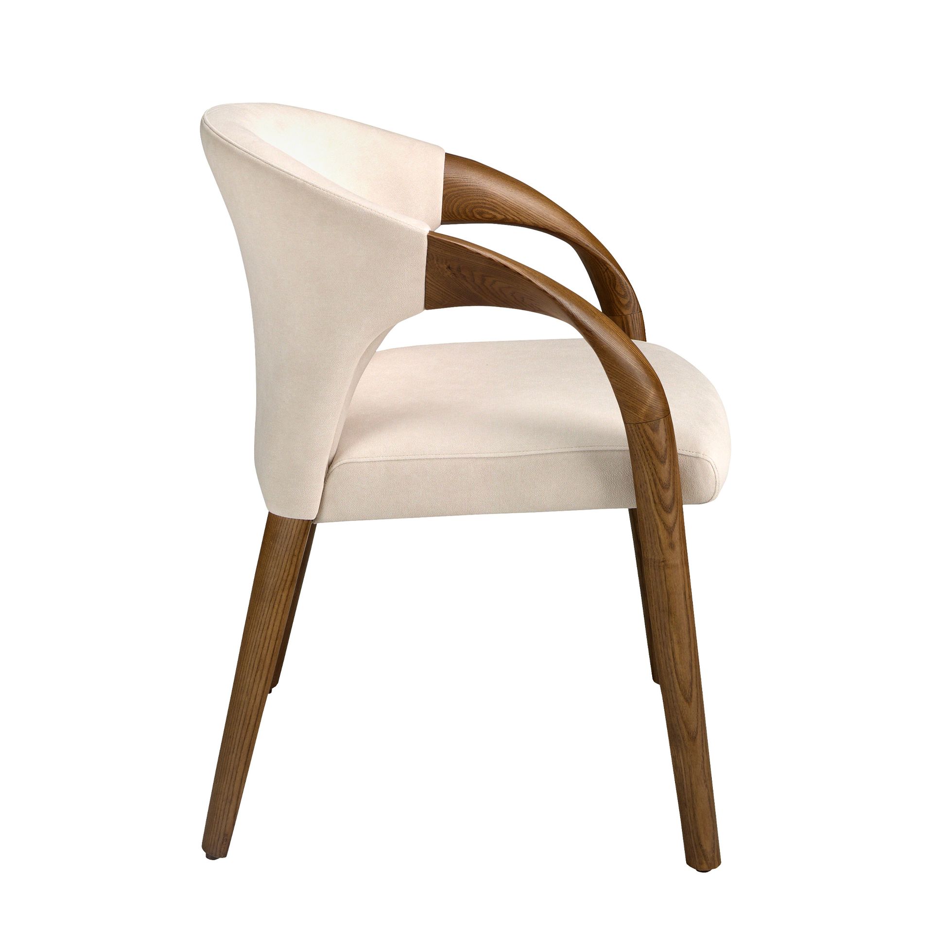 Стул 5151/ACH-19075 из кремового бархата Angel Cerda