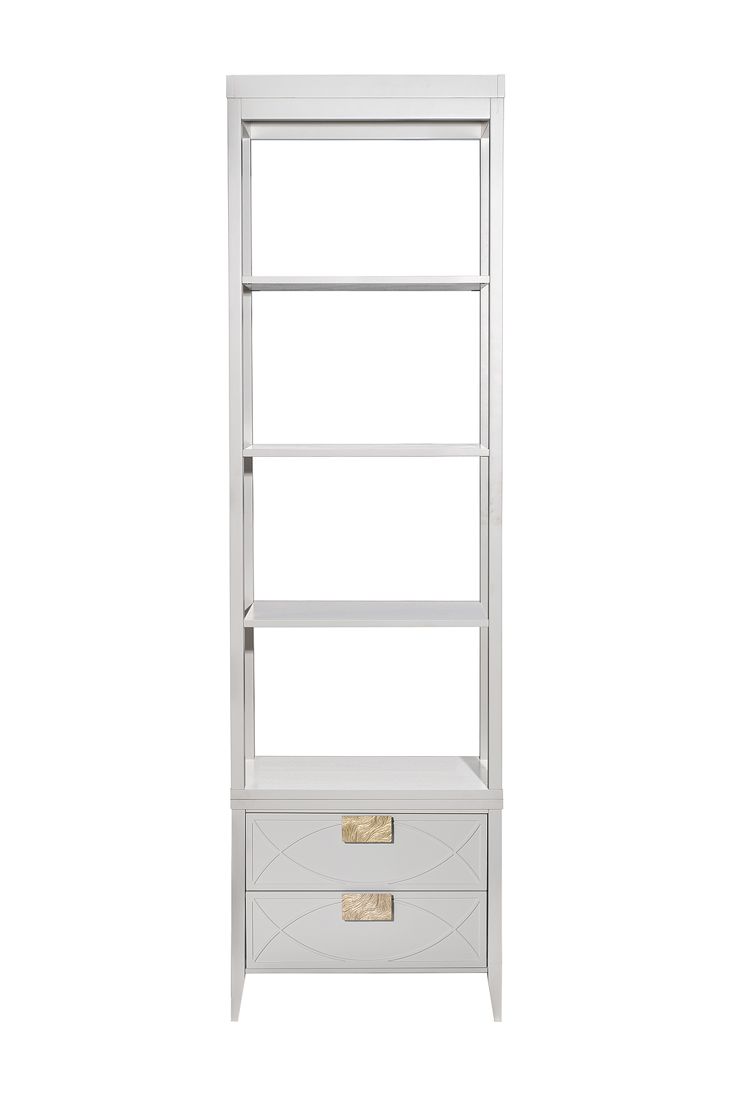 Шкаф-витрина открытый узкий с тумбой прикроватной с 2-мя ящиками Garda Decor 151SV-000019