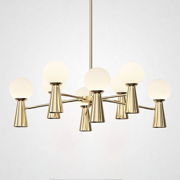 Потолочная люстра ABELINA L16 Gold White by ImperiumLoft