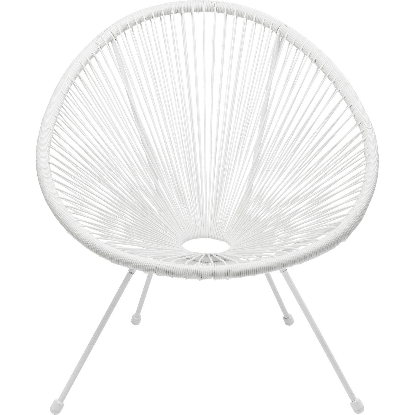 Комлект кресло + столик Acapulco White (2 предмета) KARE 47406