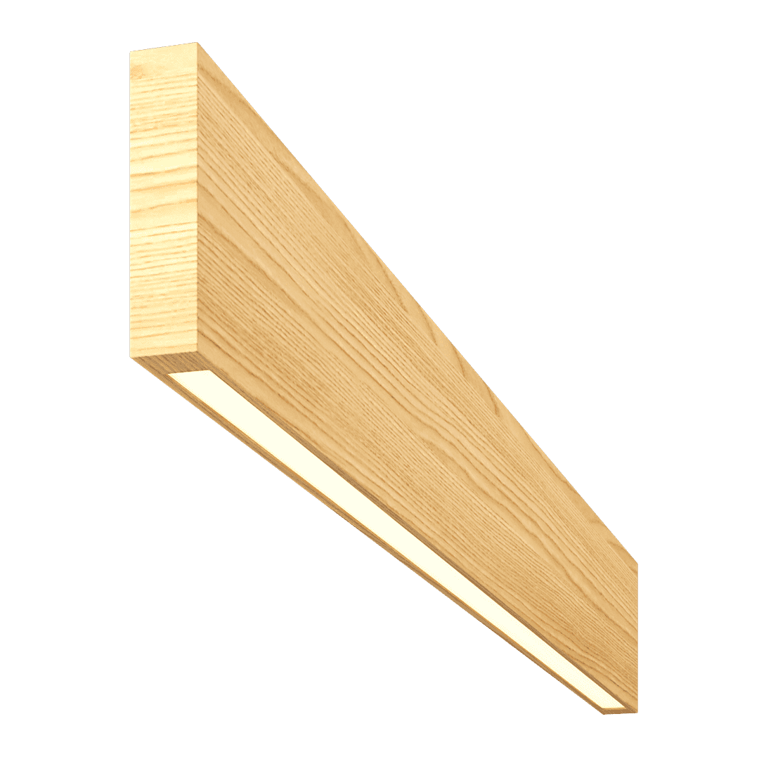 Светильник из массива (ясень белый) Lumker W20-YASBEL-80-14