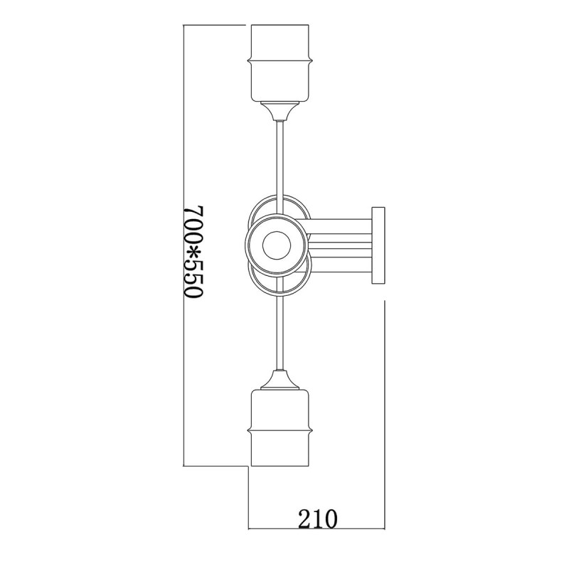 Накладная люстра Escada 699/6P