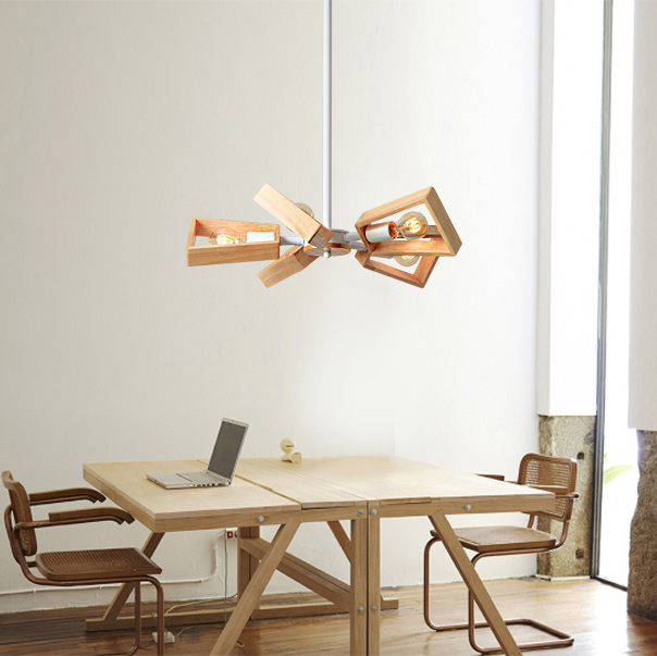 Люстра на штанге FAN Black by ImperiumLoft