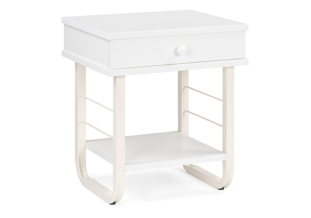 Тумба прикроватная Woodville Малгома белая 511606