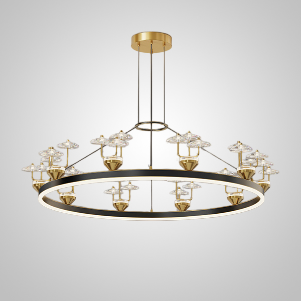 Подвесная люстра DOVRA D100 Black by ImperiumLoft