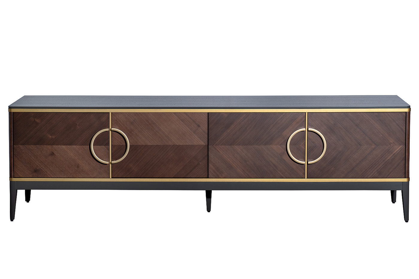 Тумба под TV 4-х дверная шпон 200*58*40 Garda Decor 151SV-10003