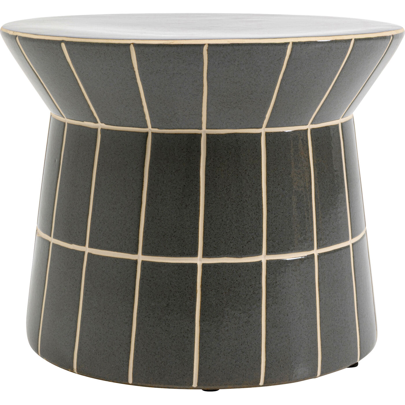 Стол приставной Bliss Tile Rim Blue Ø38cm KARE 71092