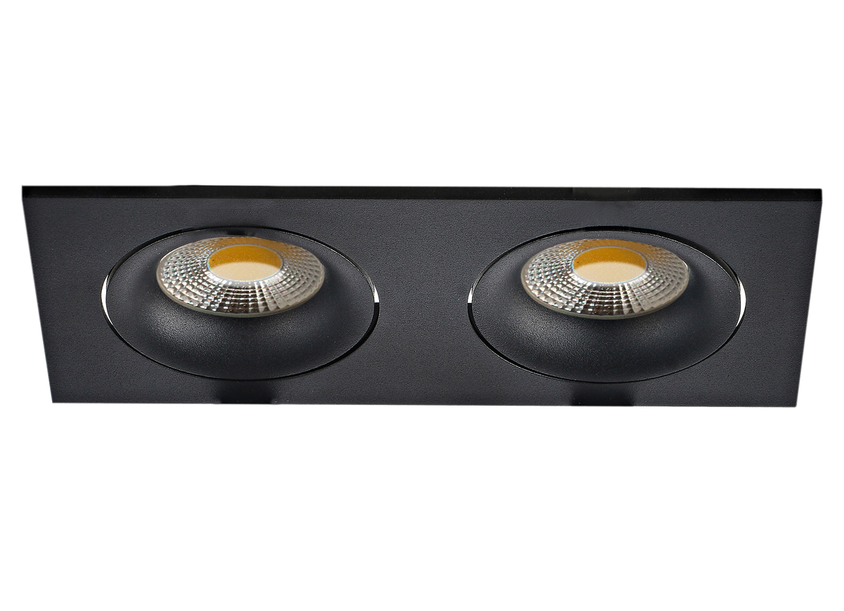 Встраиваемый поворотный светильник под сменную лампу Donolux DL18412/02TSQ Black