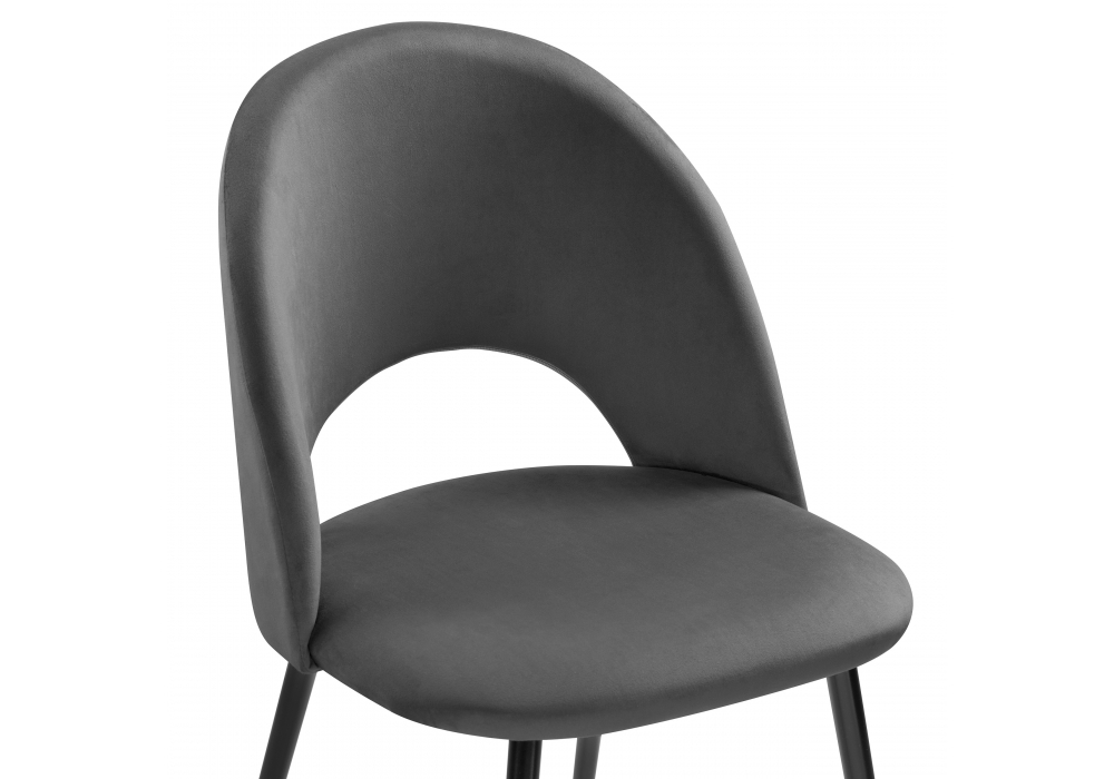 Стул Woodville Ирре графитовый / черный глянец 464202