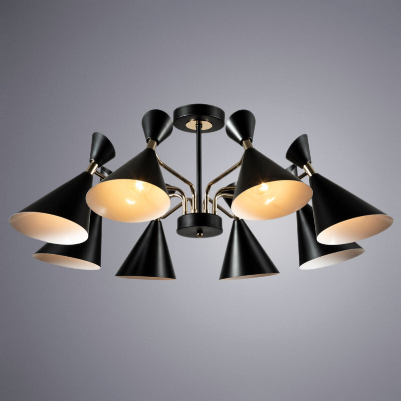 Люстра на штанге Arte Lamp A2711PL-8BK