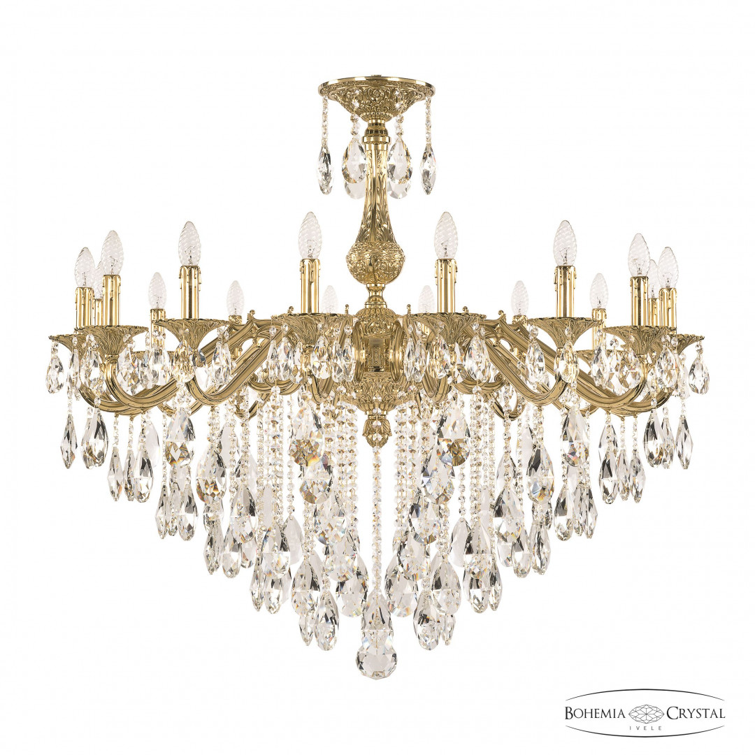 Люстра бронзовая с хрусталём 72102/16/360 B G