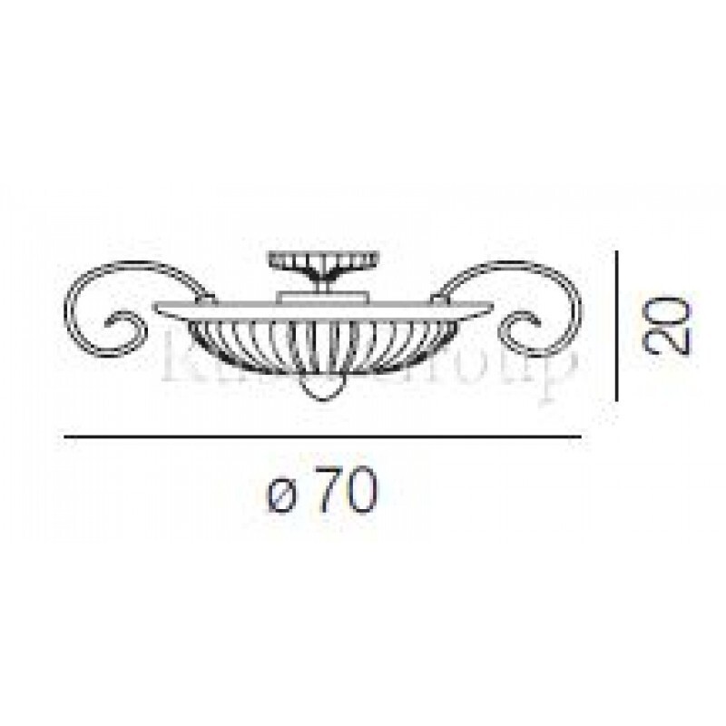 Потолочный светильник Vistosi GLORIA PL 10F