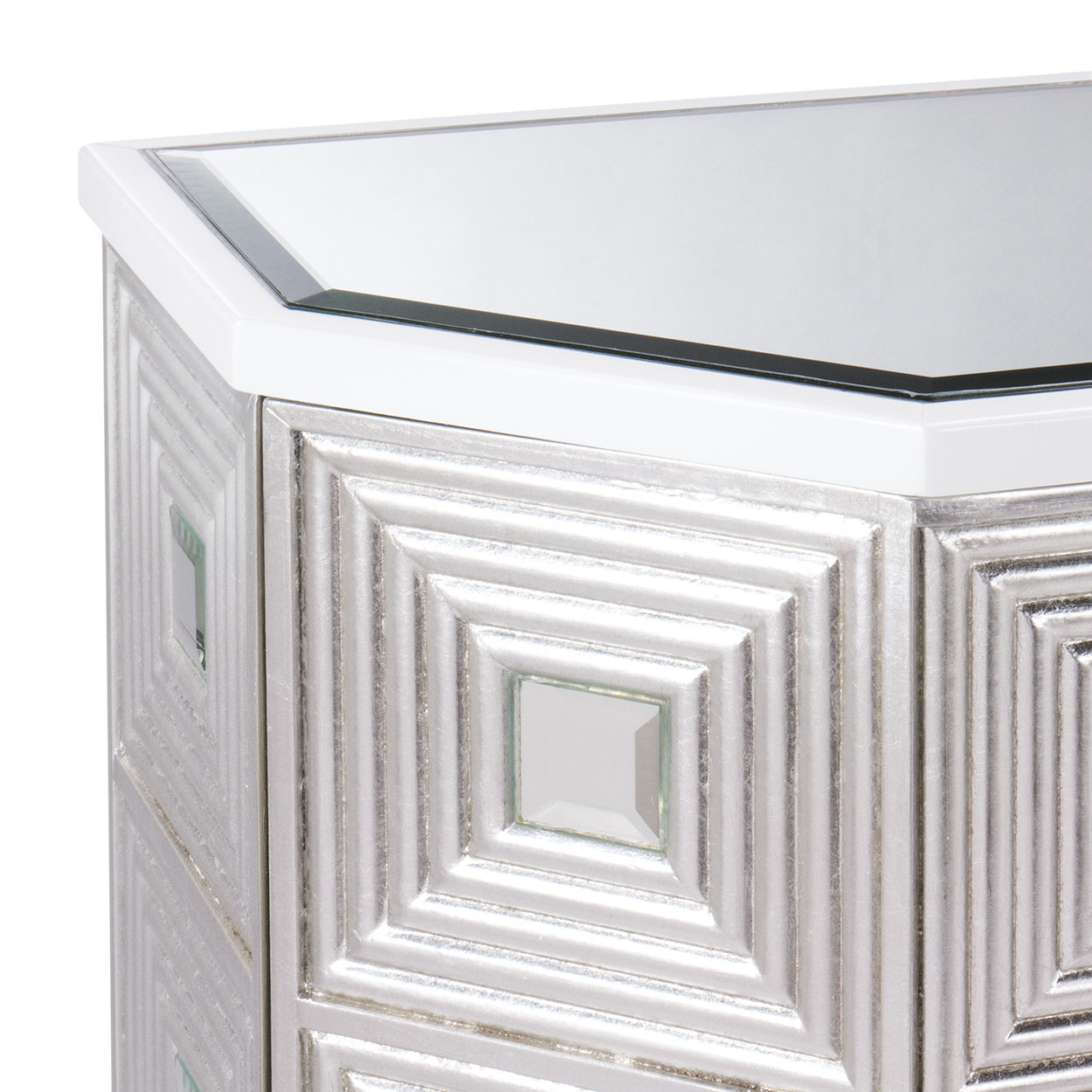 Комод с зеркальными вставками Garda Decor ART-B1980-S