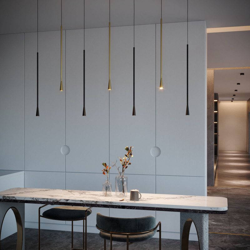 Подвесной светильник Elektrostandard 50312 LED 7W 4000K латунь