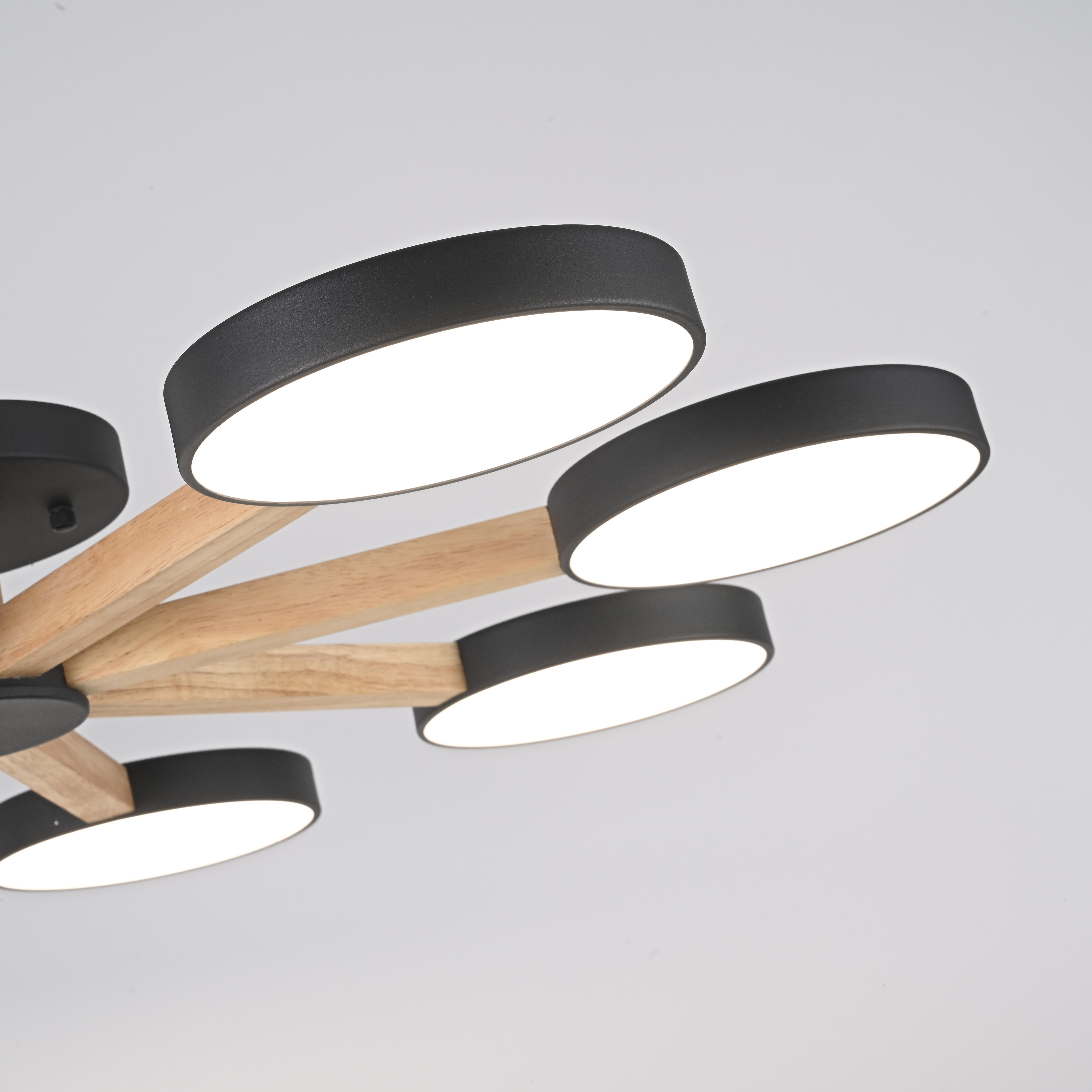 Потолочная люстра TURNA 8 Black by ImperiumLoft