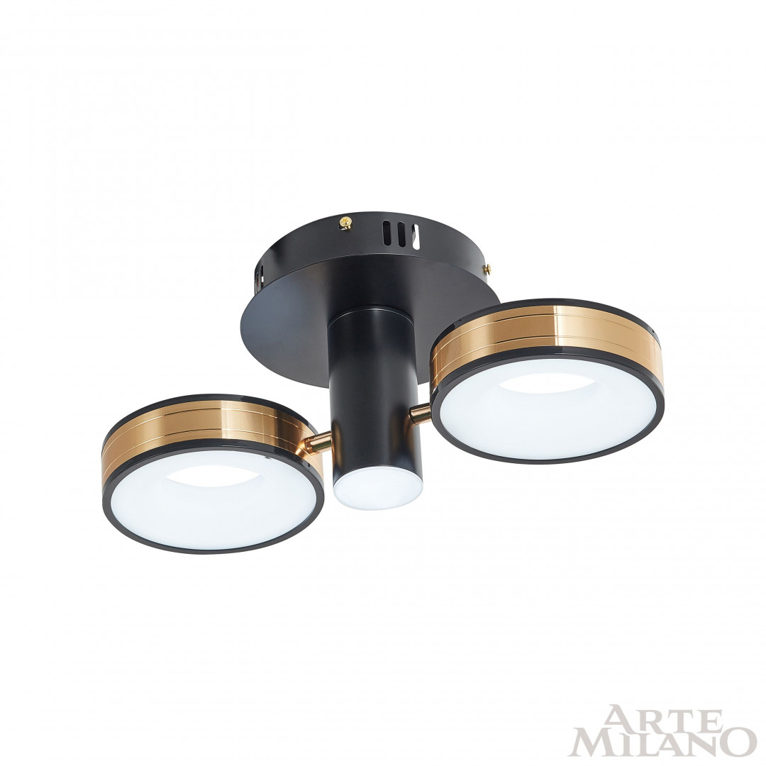 Светильник светодиодный 271040/2R BK/GD Arte Milano