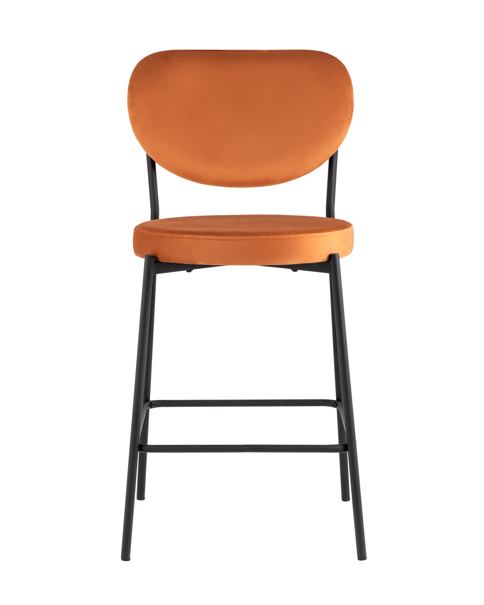 Стул полубарный Барбара NEW велюр терракотовый Stool Group