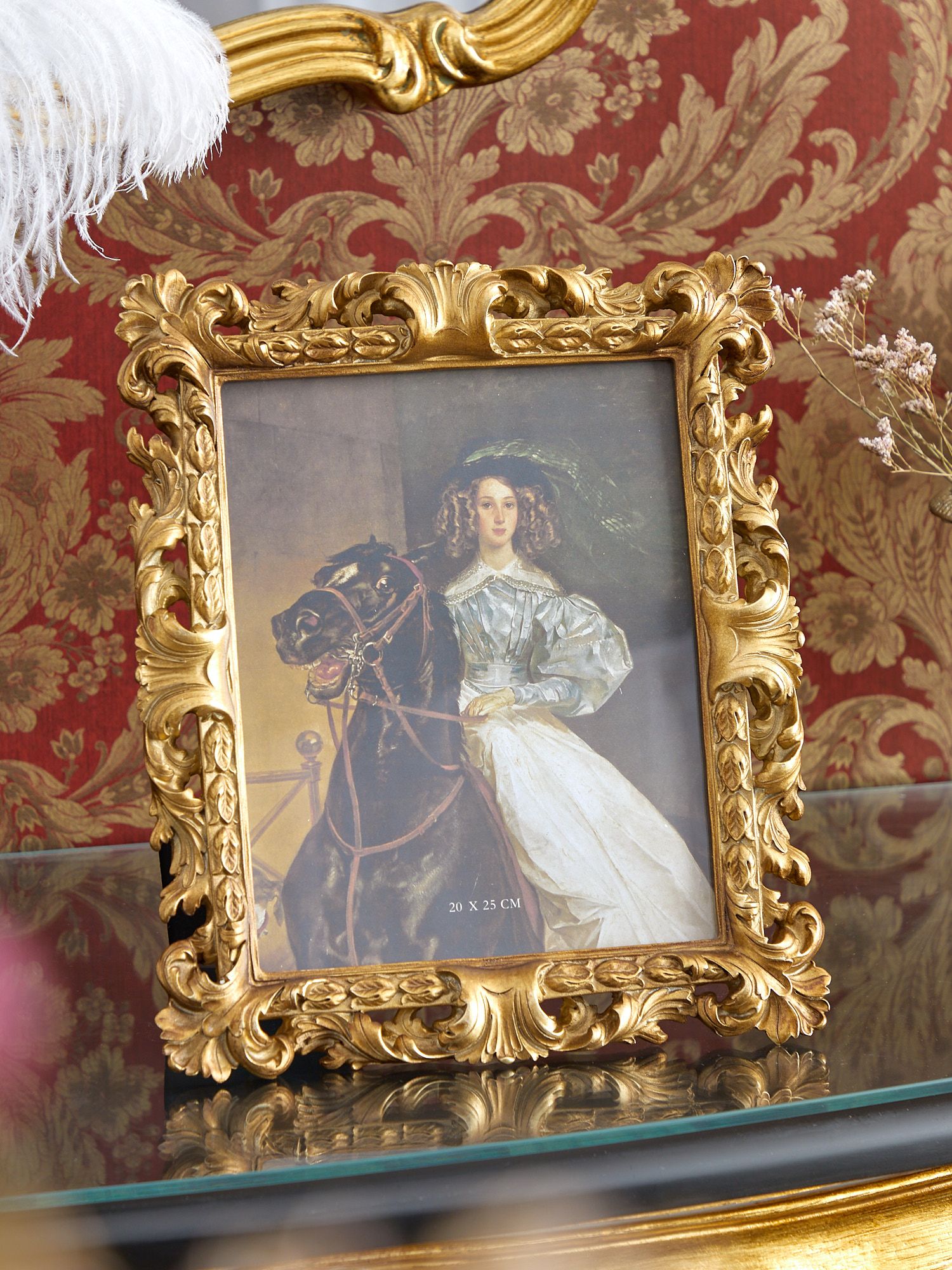 Фоторамка настольно-настенная, под старину Glasar 28-443