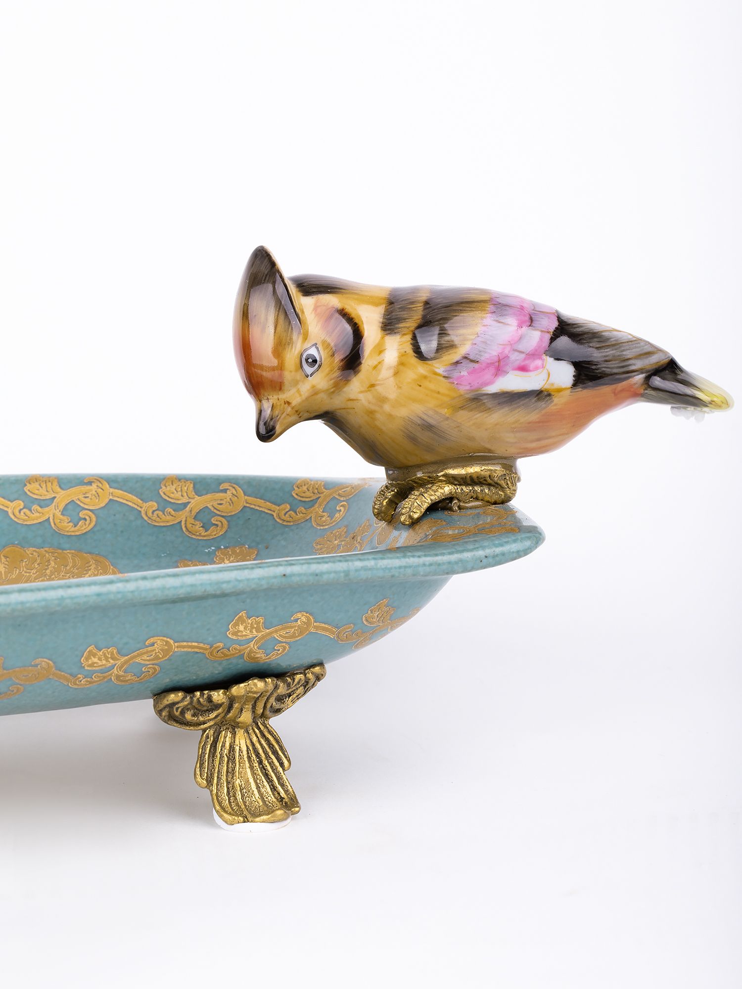 Блюдо с птичками Glasar 31G2579/C528EC/NB4199