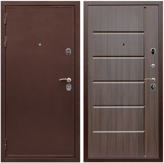 Дверь входная Graf Лондон Антик медь / МДФ 16 мм ФЛ-102 Эковенге