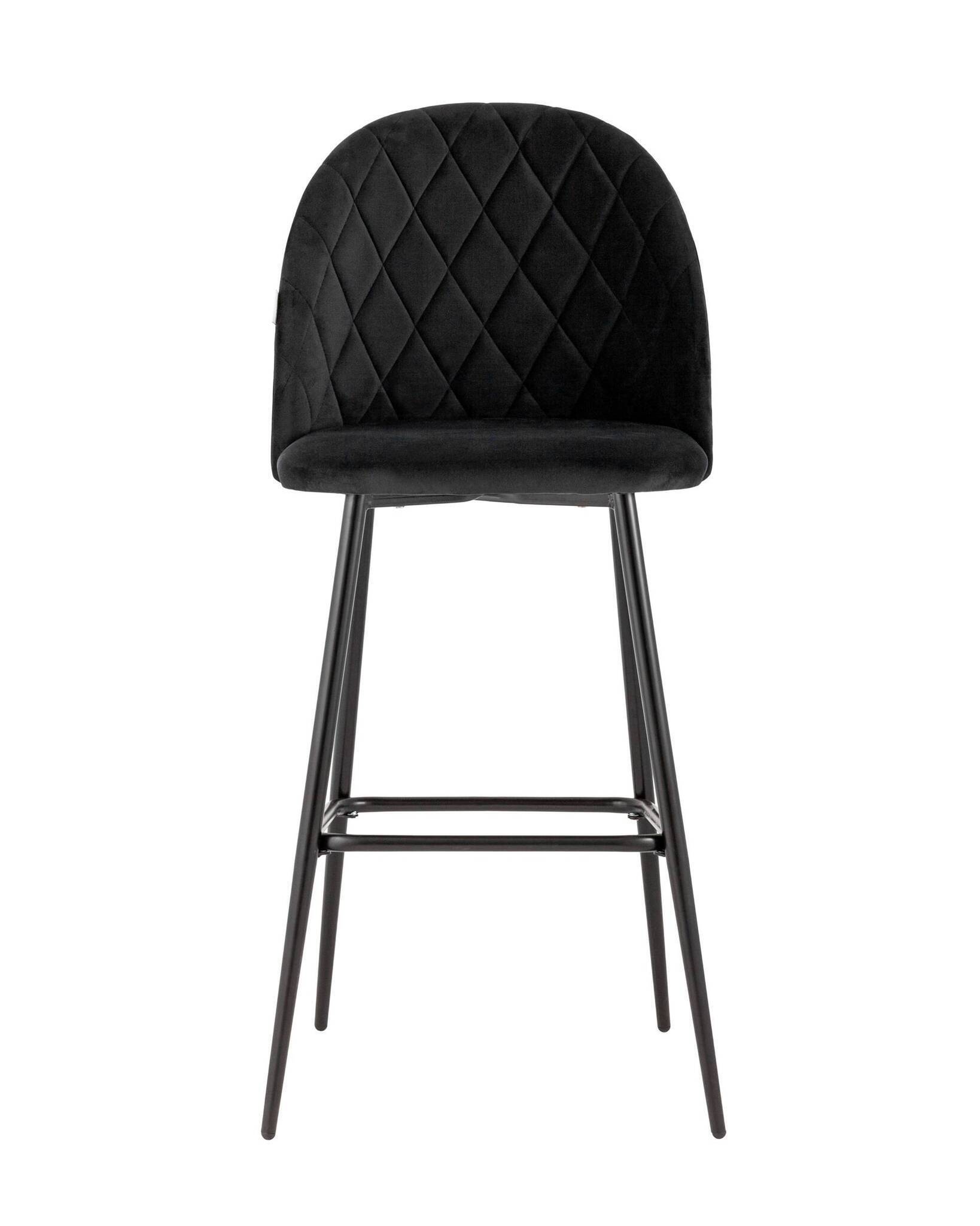 Стул барный Марсель велюр черный Stool Group