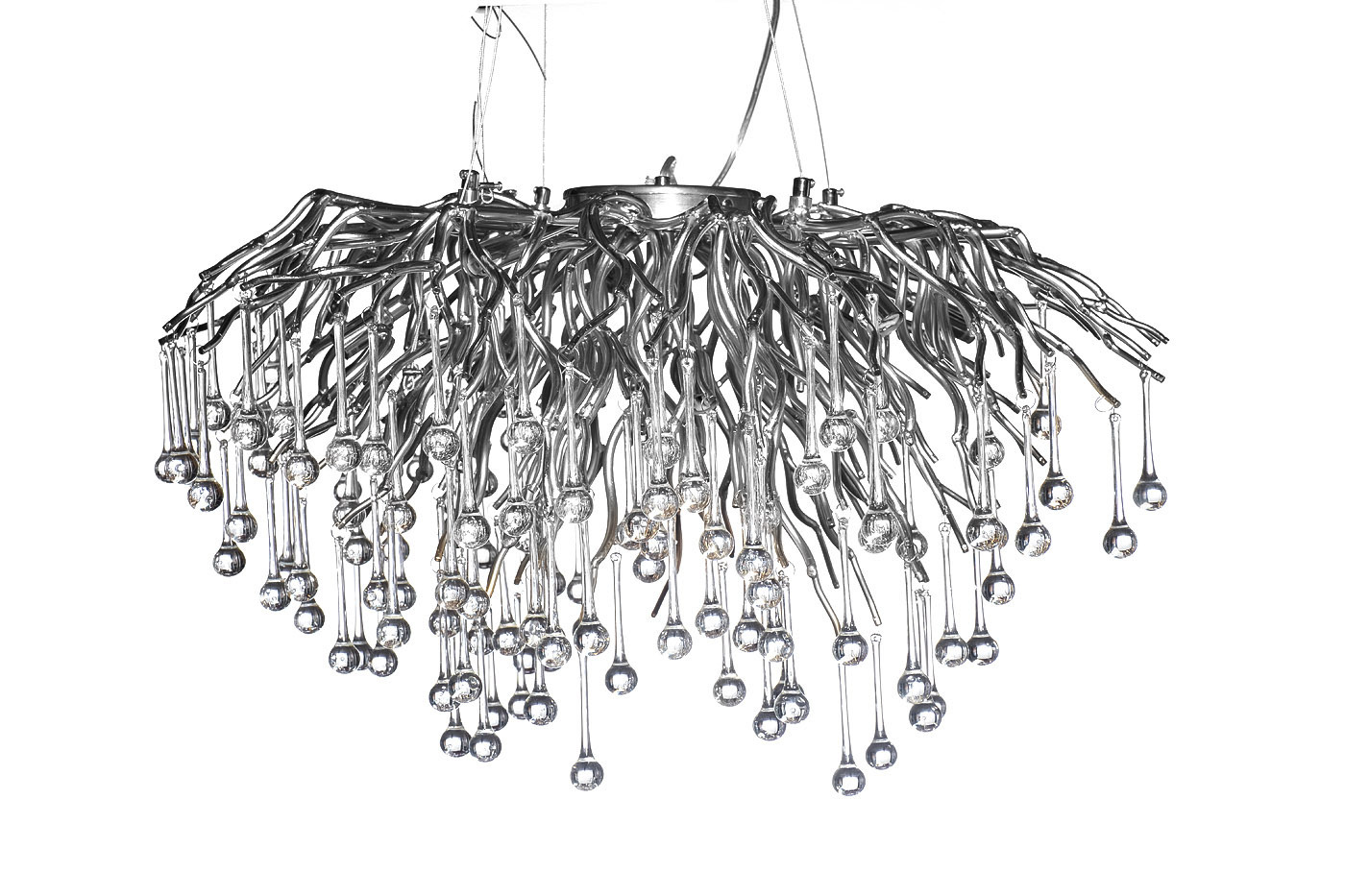 Люстра подвесная "Капли" круглая (хром) Garda Decor 86-8015/800S