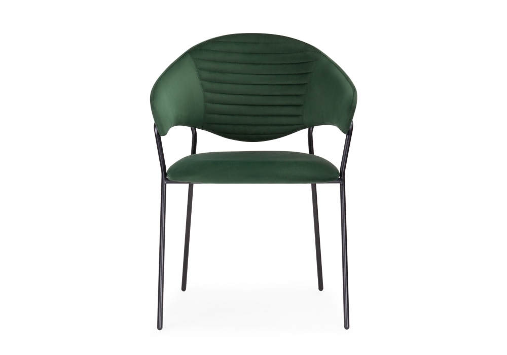 Стул Woodville Рансол темно-зеленый / черный глянец 483861