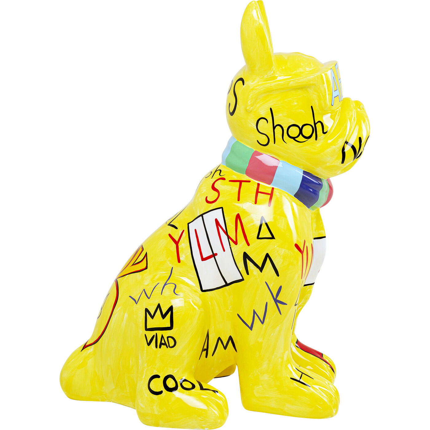 Фигура декоративная Graffiti Dog Yellow 122cm KARE 56824