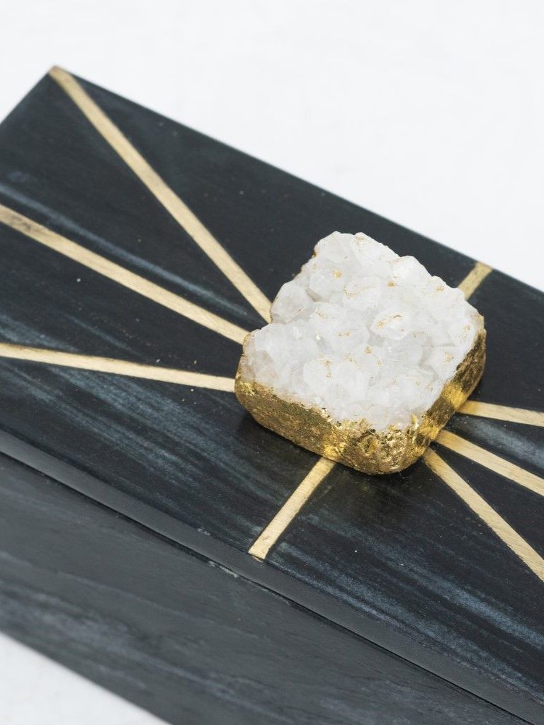 Шкатулка из черного мрамора Glasar 72182-DS